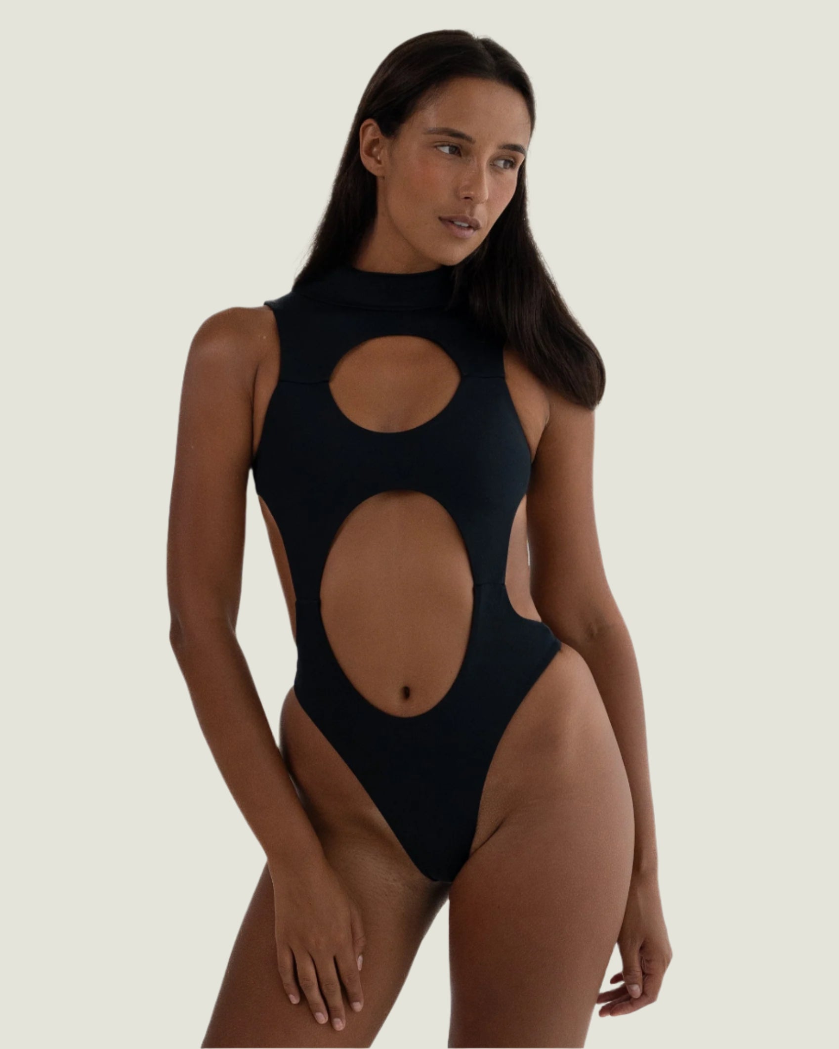 Black Cut Out Suit