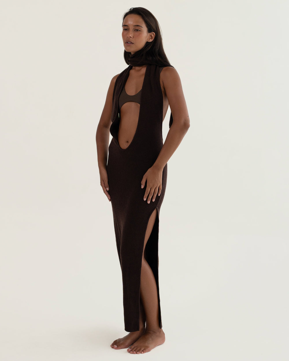 Cacao Scarf Dress