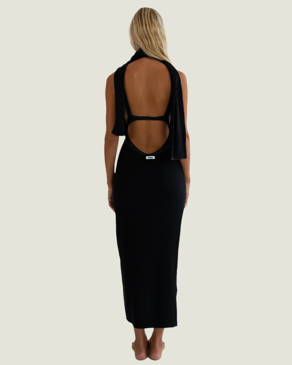 Black Scarf Dress